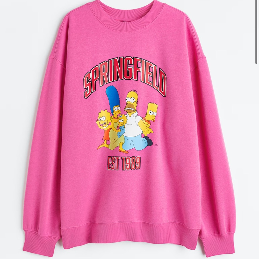 H&M Divided The Simpsons Printed Sweatshirt - XL